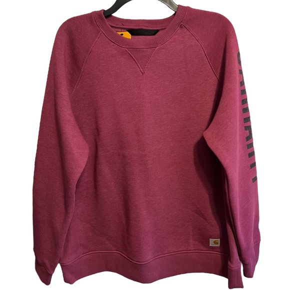 Carhartt NWT Relaxed Fit Midweight Crewneck Block Logo Sleeve Sweatshirt 1X - Picture 6 of 13